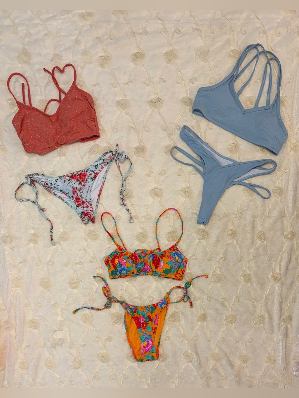 🚨 Women's 2-piece Floral Colorful Bikini Set/Lot Collection, ABSOLUTELY ADORABLE
